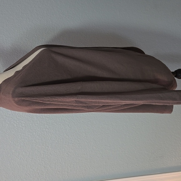 BABATON Aritzia Open Front Lucida Cardigan Lightweight Taupe Cocoon SZ Large - Picture 6 of 15